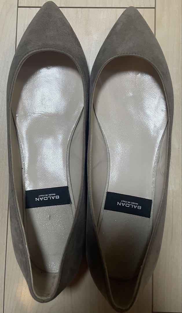 BALDAN/バルダン/フラットパンプス/size37/ベージュ/スエード