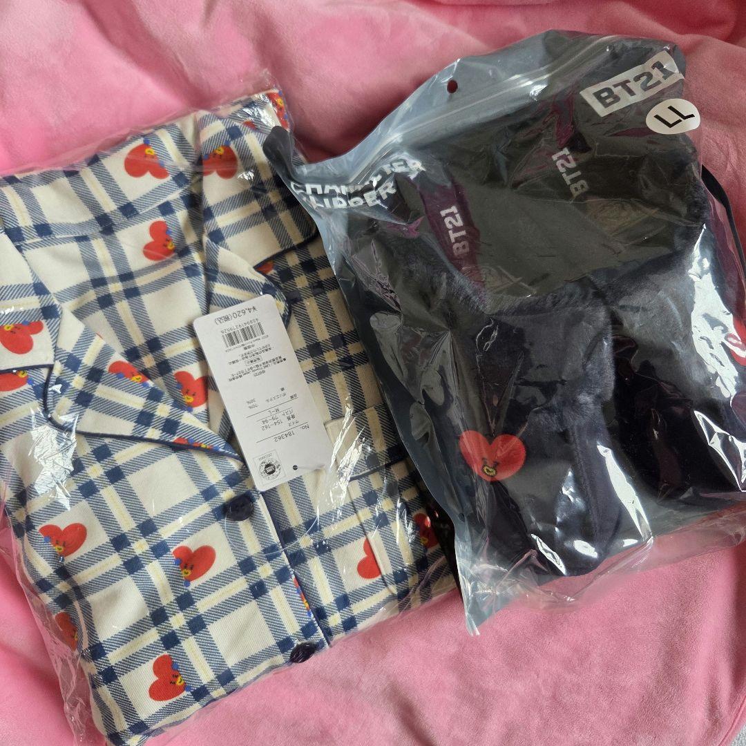BTS BT21 TATA パジャマ スリッパ セット