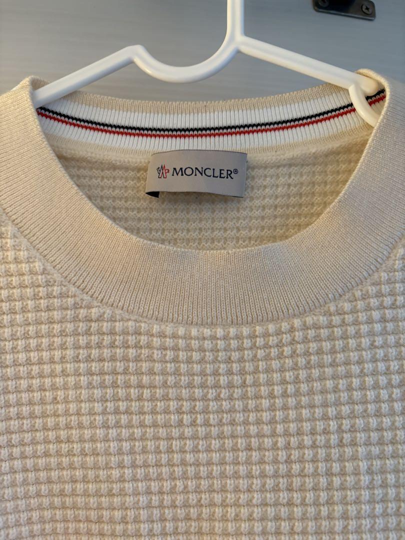 MONCLER フード付きニットセーター 14A アイボリー MONCLER フード付きニットセーター 14A アイボリー
