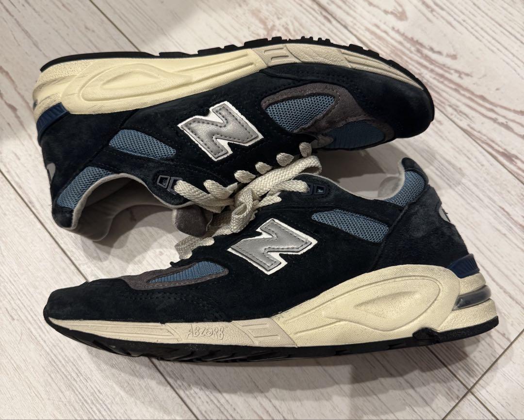 New Balance 990 V2 スニーカー グレー/ブルー