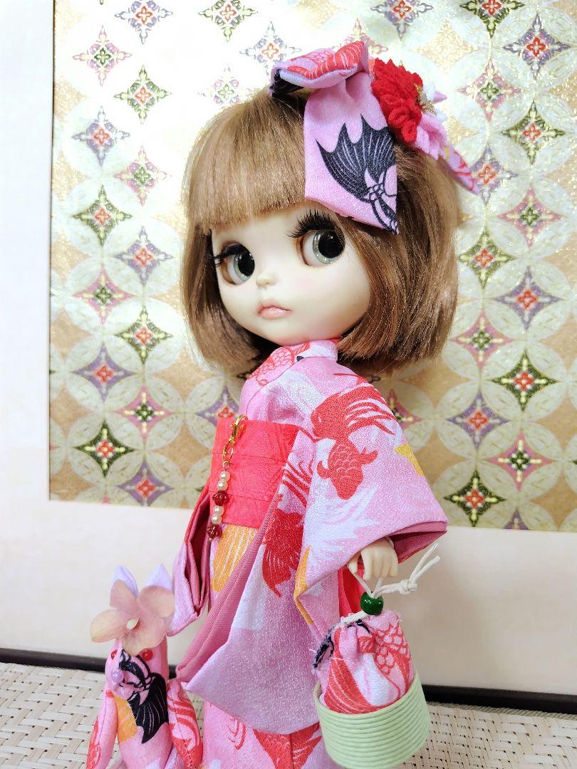 アイシードール リカちゃん 人形 ゆかた 作り帯 ドール 着物