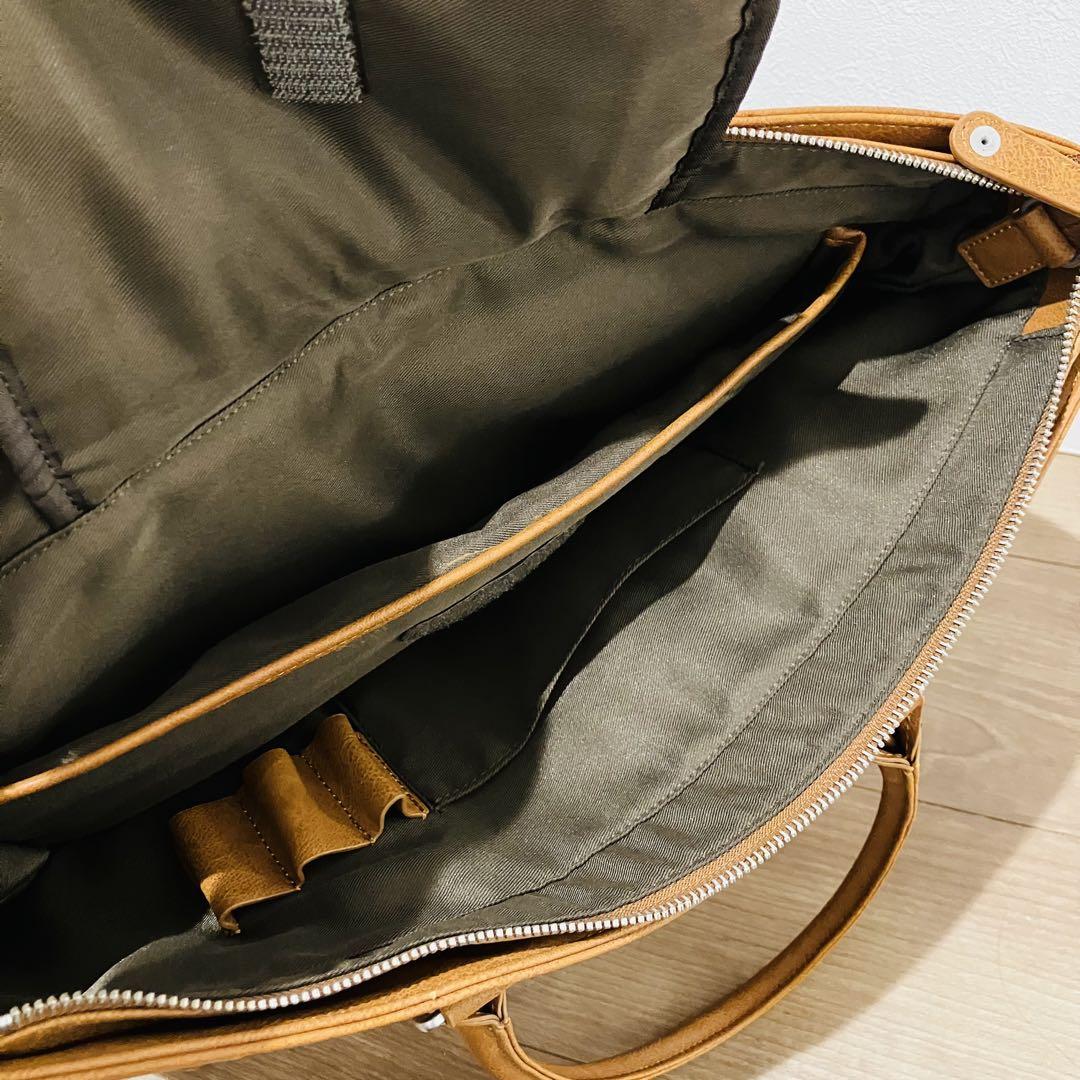 【未使用品】ZARIO ブラウンレザートートバッグ