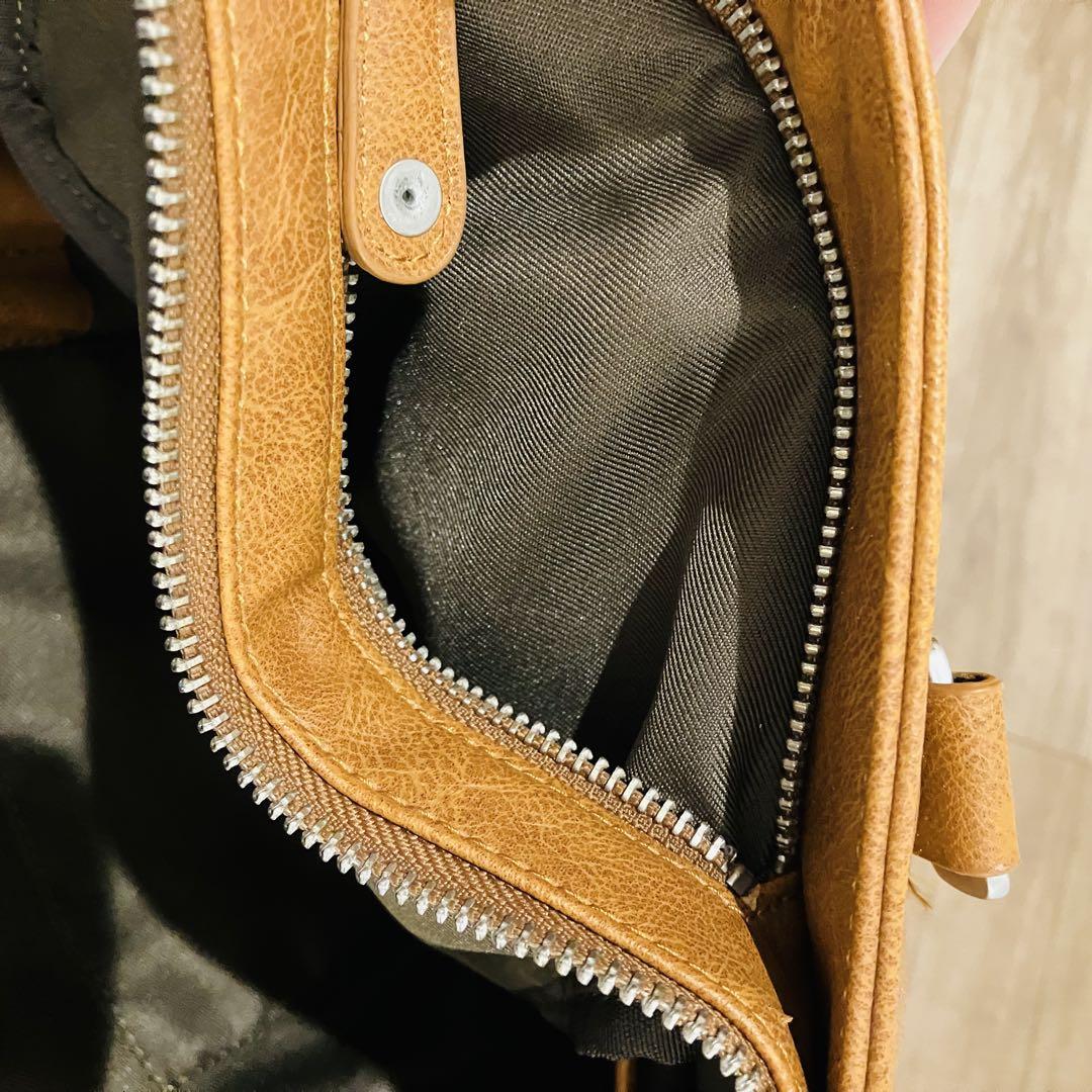 【未使用品】ZARIO ブラウンレザートートバッグ