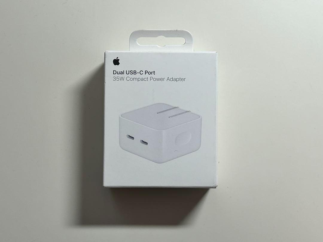 【新品】純正 デュアルUSB-Cポート搭載 35W コンパクト電源アダプタ①