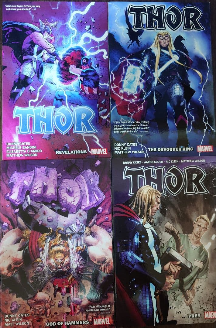 アメコミ　marvel　マイティ・ソー　4冊　セット　アベンジャーズ　ヴェノム