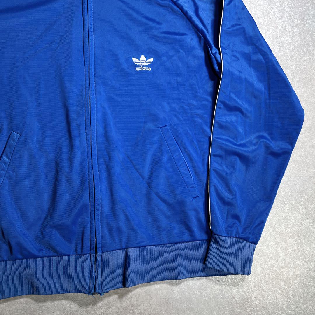 80s adidas ATPトラックジャケット ジャージ ブルー ホワイト