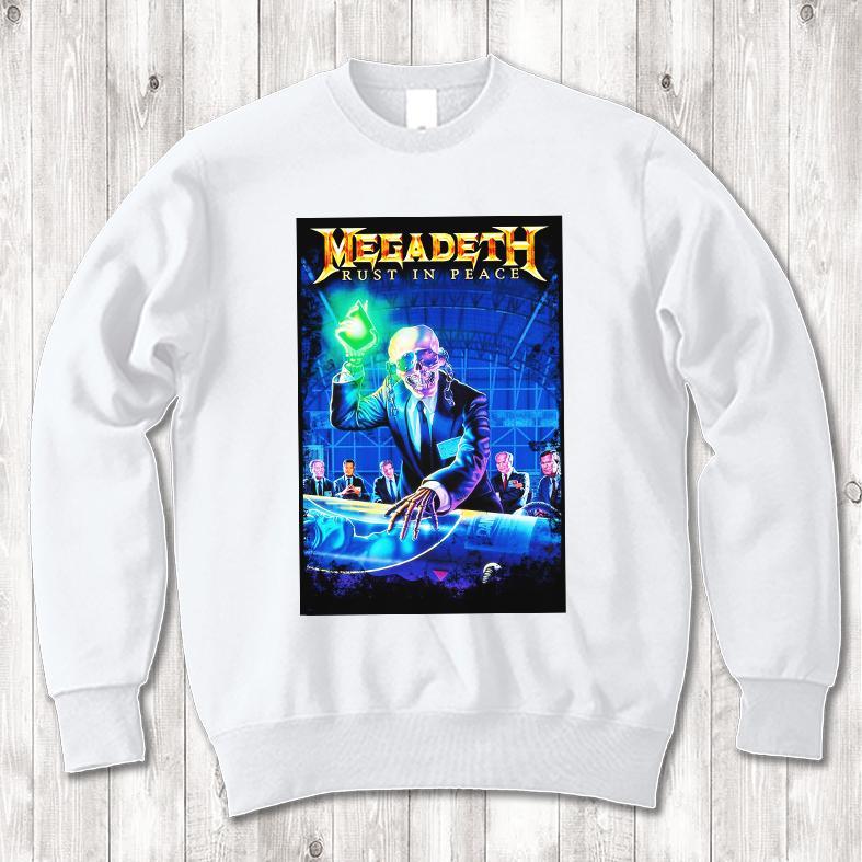 megadeath rust バンドT プリント 白 スウェット XL