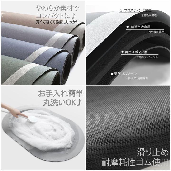 バスマット お風呂マット 珪藻土マット ソフト 吸水 防カビ 滑り止め付 51 - メルカリ バスマット お風呂マット 珪藻土マット ソフト 吸水 防カビ 滑り止め付 51 - メルカリ