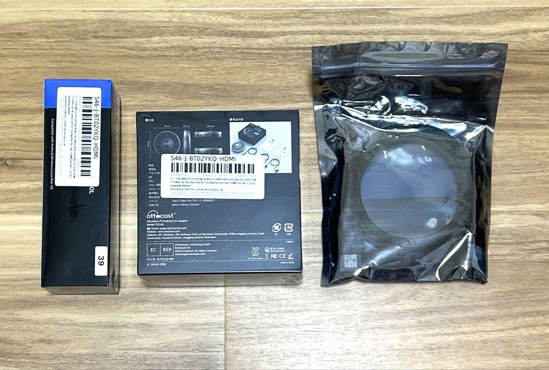 【未使用新品】ottocast P3 オットキャスト ケーブル・リモコンセット 未使用新品】ottocast P3 オットキャスト ケーブル