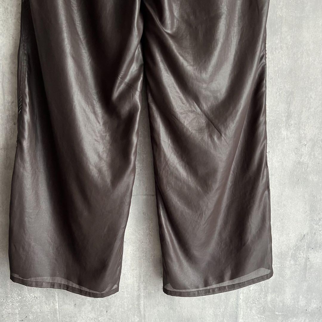 HaaT ISSEY MIYAKE　二重構造　Brown Poly Pants