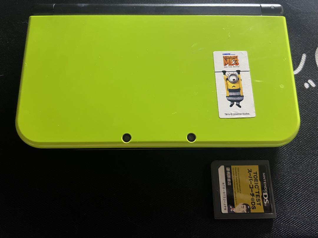 new ニンテンドー3DS LL ライムグリーン ゲームカード付き