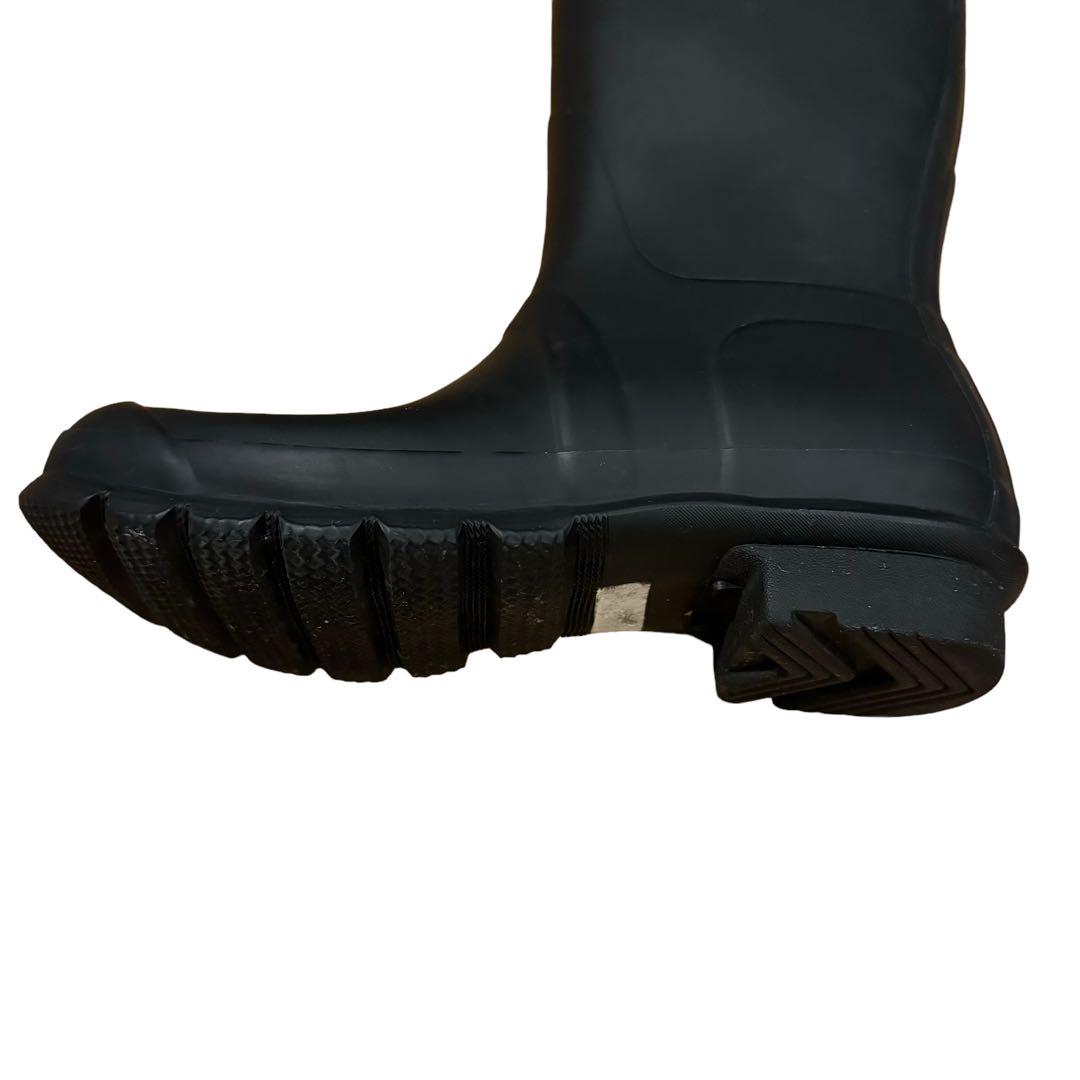 【ハンターHUNTER】レインブーツ　ロング　ブラック　UK6（24.5）　美品