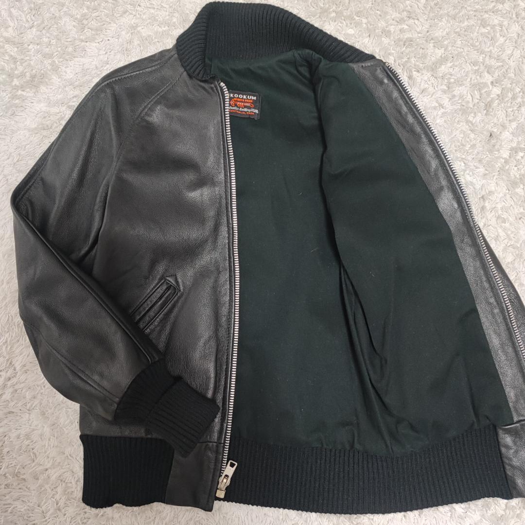 希少 スクーカム オールレザー スタジャン レザージャケット M相当 黒 レザー