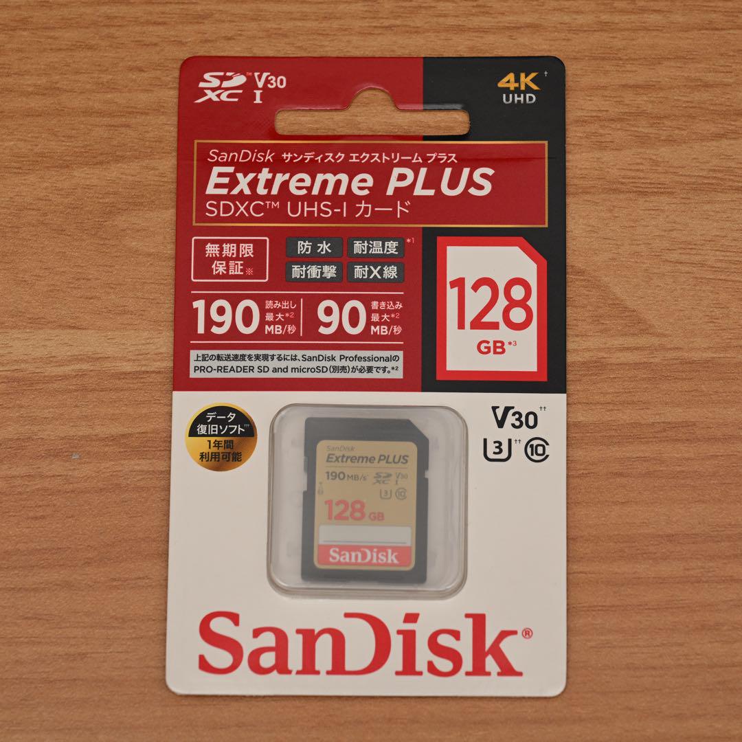 新品 SDSDXWA-128G-JNJIP エクストリーム プラス サンディスク