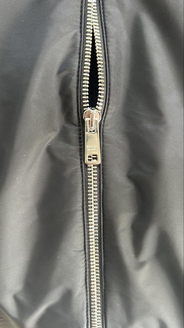 100%正規品 PRADA Re-NYLONドライバーズ ニット ブルゾン 46 - メルカリ ジャケット・アウター