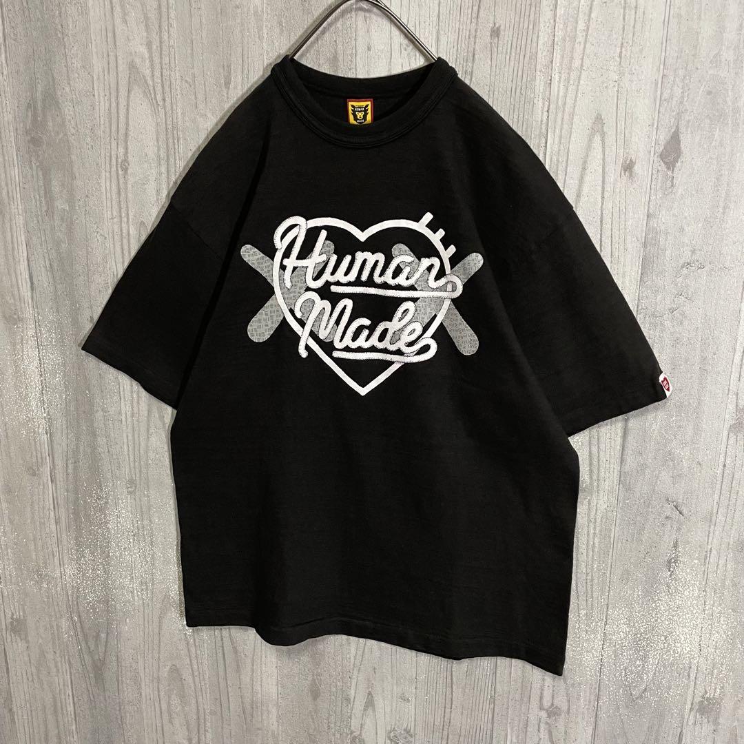 【最高デザイン】ヒューマンメイド　カウズコラボハートロゴ　Tシャツ　L