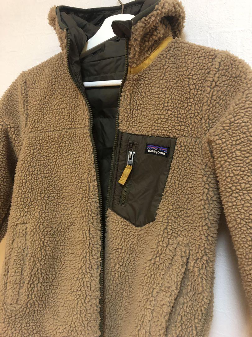 Patagonia リバーシブルジャケット ボア　ベージュ　オリーブ