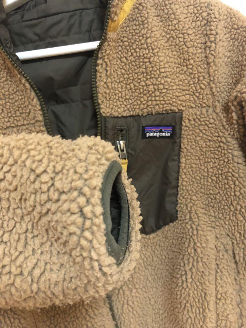 Patagonia リバーシブルジャケット ボア　ベージュ　オリーブ