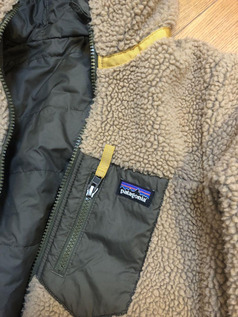 Patagonia リバーシブルジャケット ボア　ベージュ　オリーブ