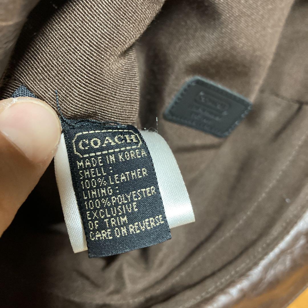 新作登場得価 vintage バケットハット コーチ 牛革 帽子 hdH9n-m95847565813 old coach レザー 爆買い安い