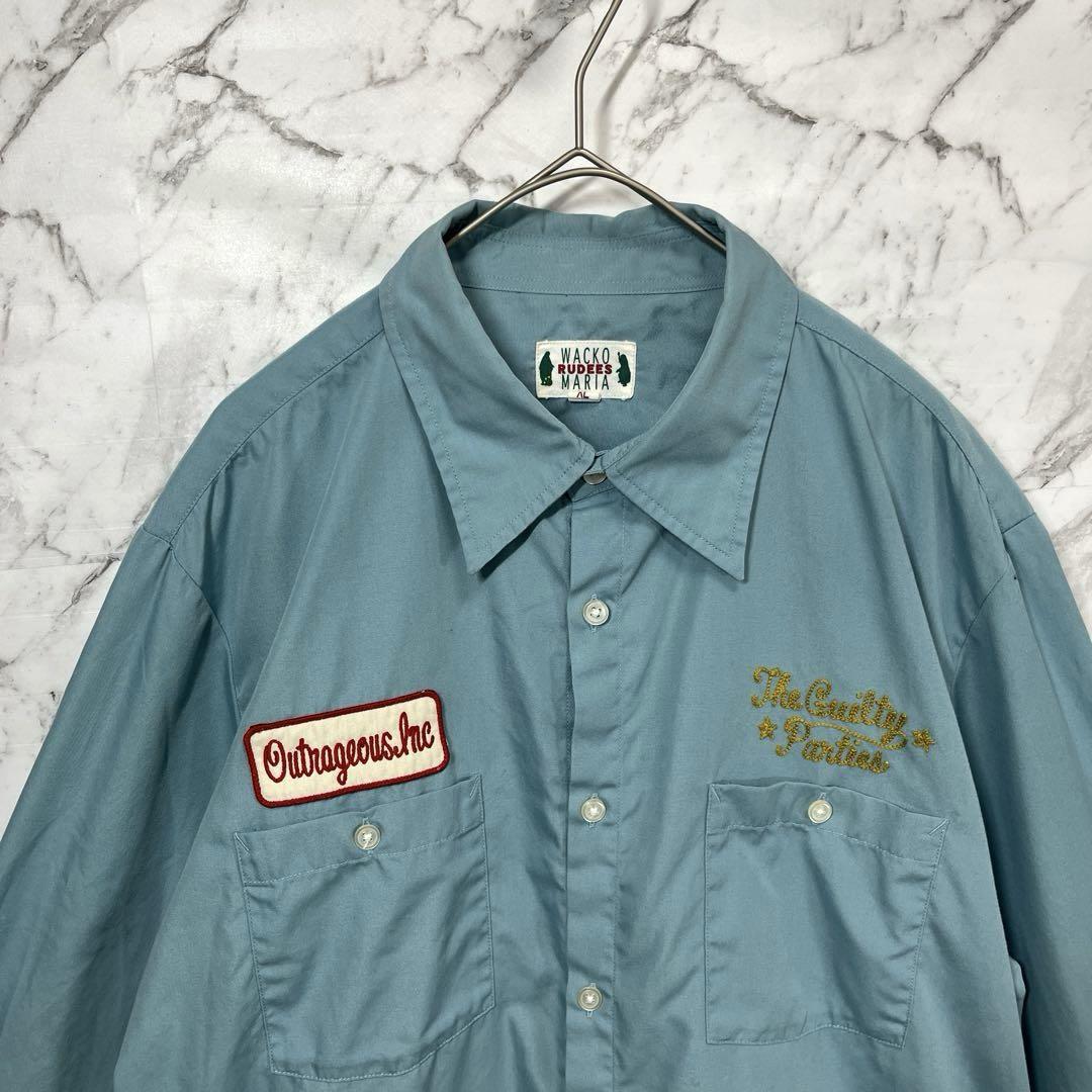 美品】ワコマリア・長袖シャツ・ワークシャツ・シャンブレー