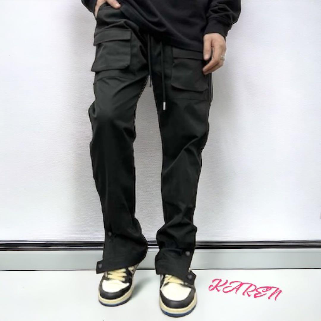 【AMIRI】カーゴパンツ AMIRI】Wax M65 バギー デニム カーゴパンツ (AMIRI/カーゴ
