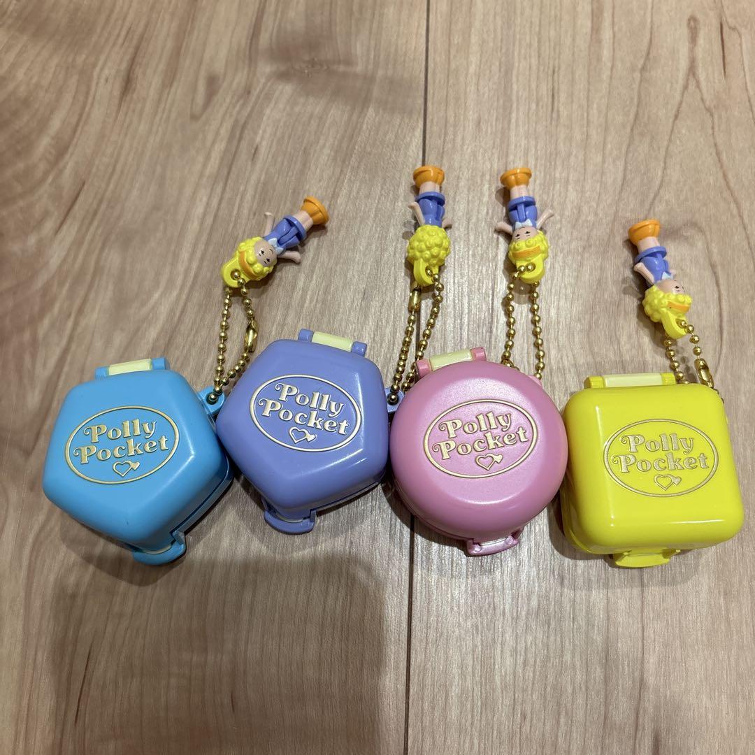 4種コンプリート Polly Pocket ポーリーポケット ミニチュア