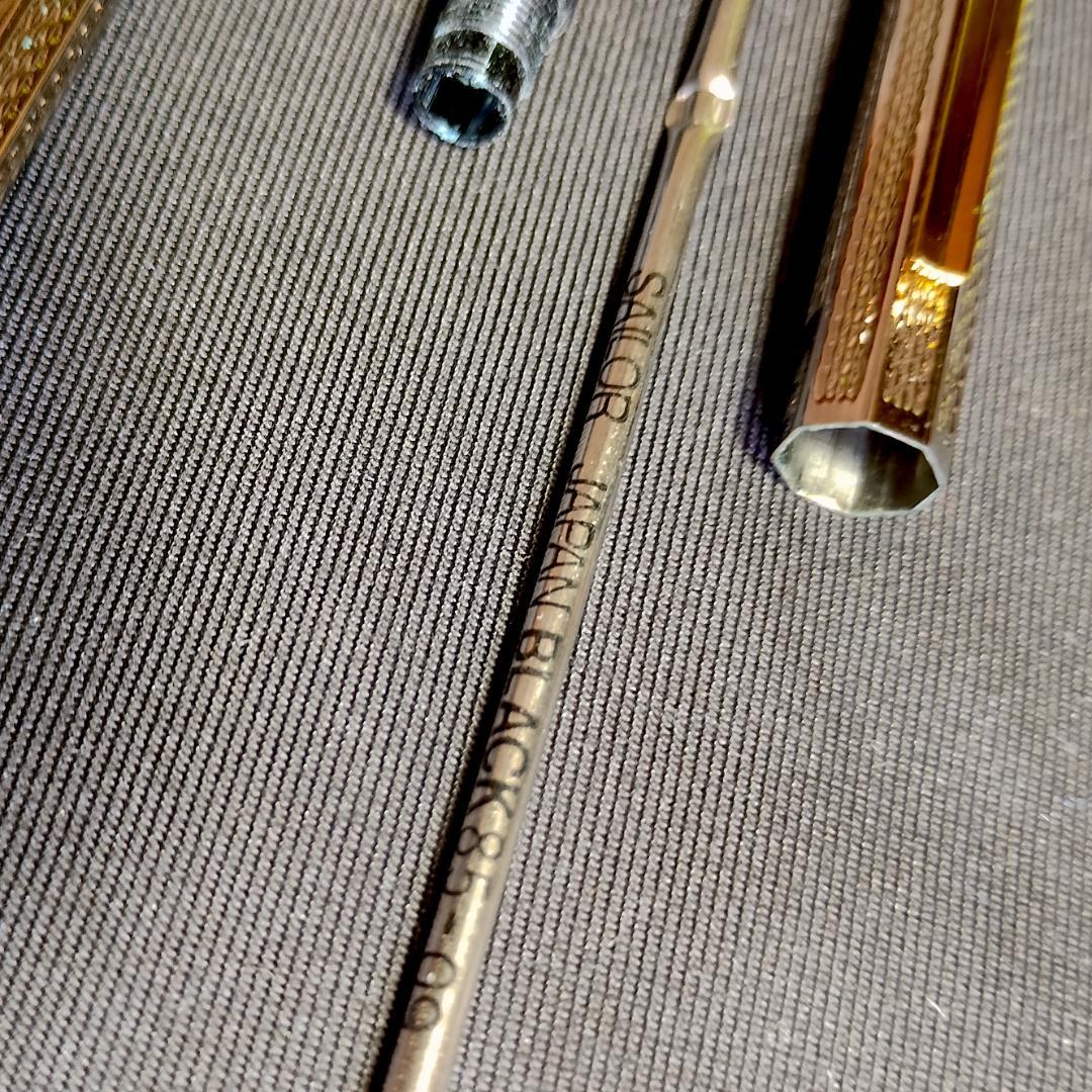 数量は多 セーラー ボールペン 銀閣 細軸ボールペン シルバー軸 レア 筆記具 筆記具
