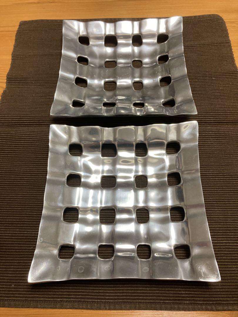 ピューター　お皿　2枚セット