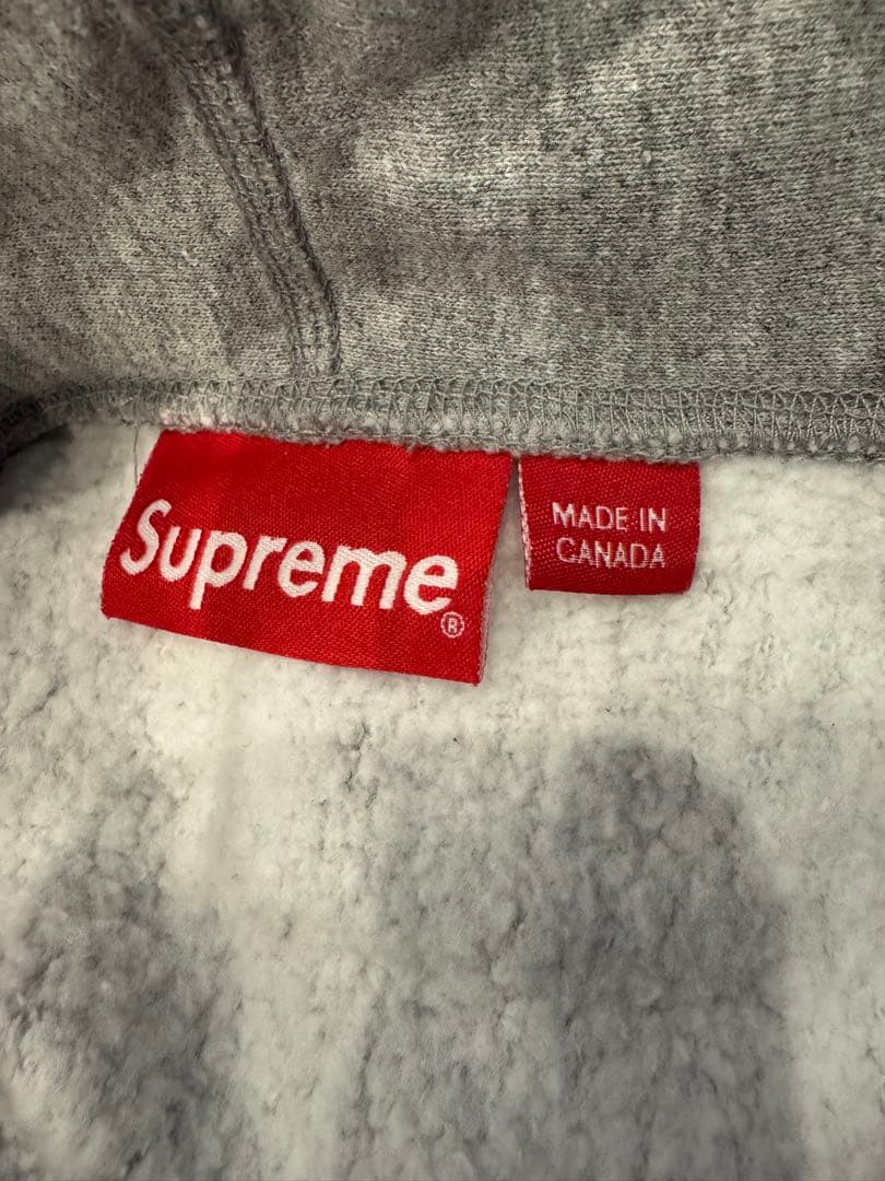 SUPREME グレー パーカー