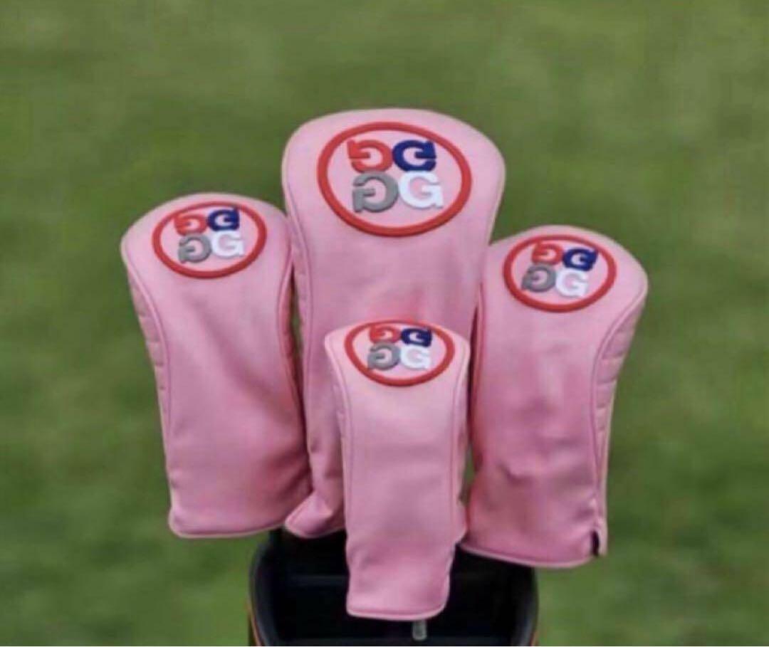 ジーフォア G/FORE ヘッドカバー 4点セット ピンク
