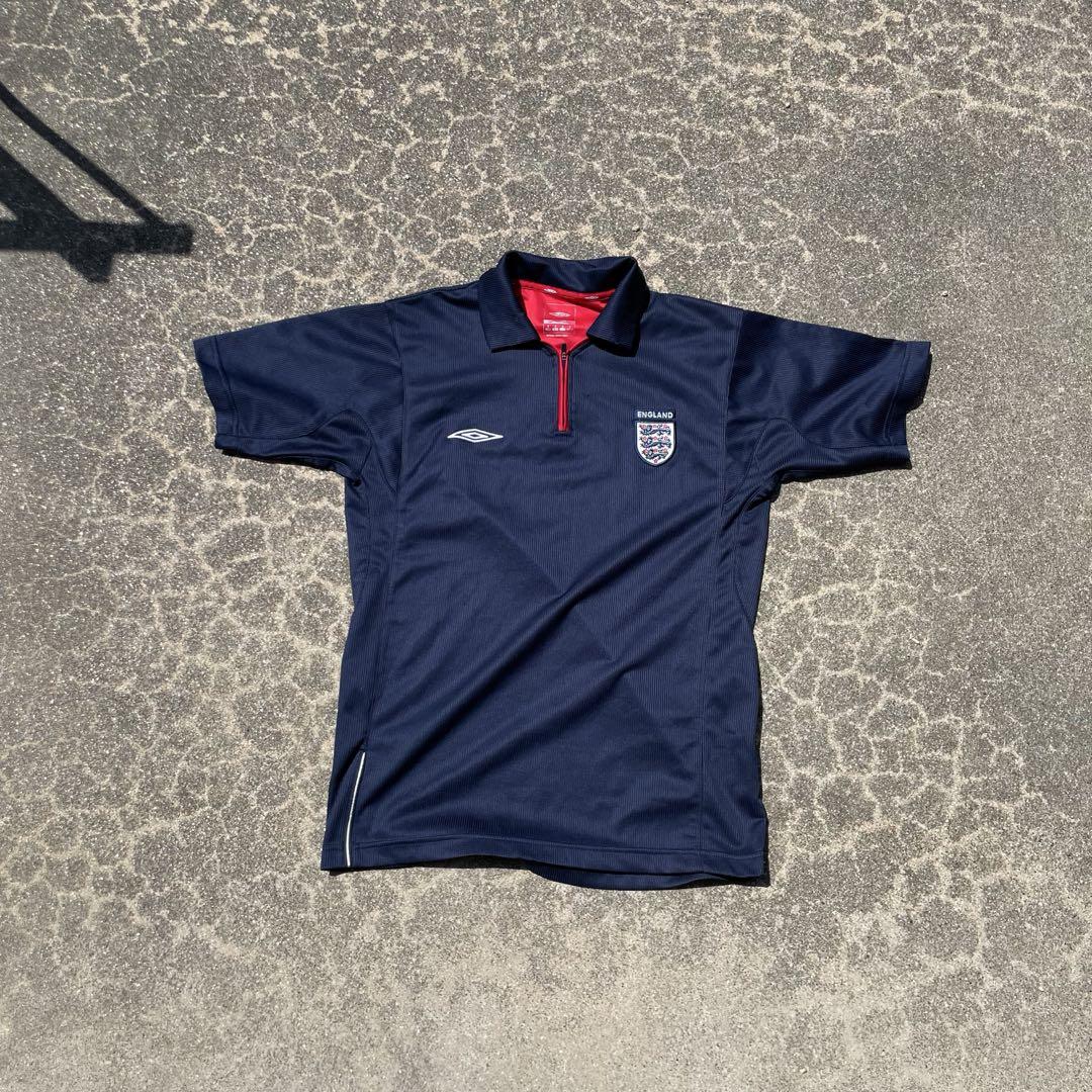UMBRO 90s00s イングランド代表 ネイビーポロ M 柴田ひかり