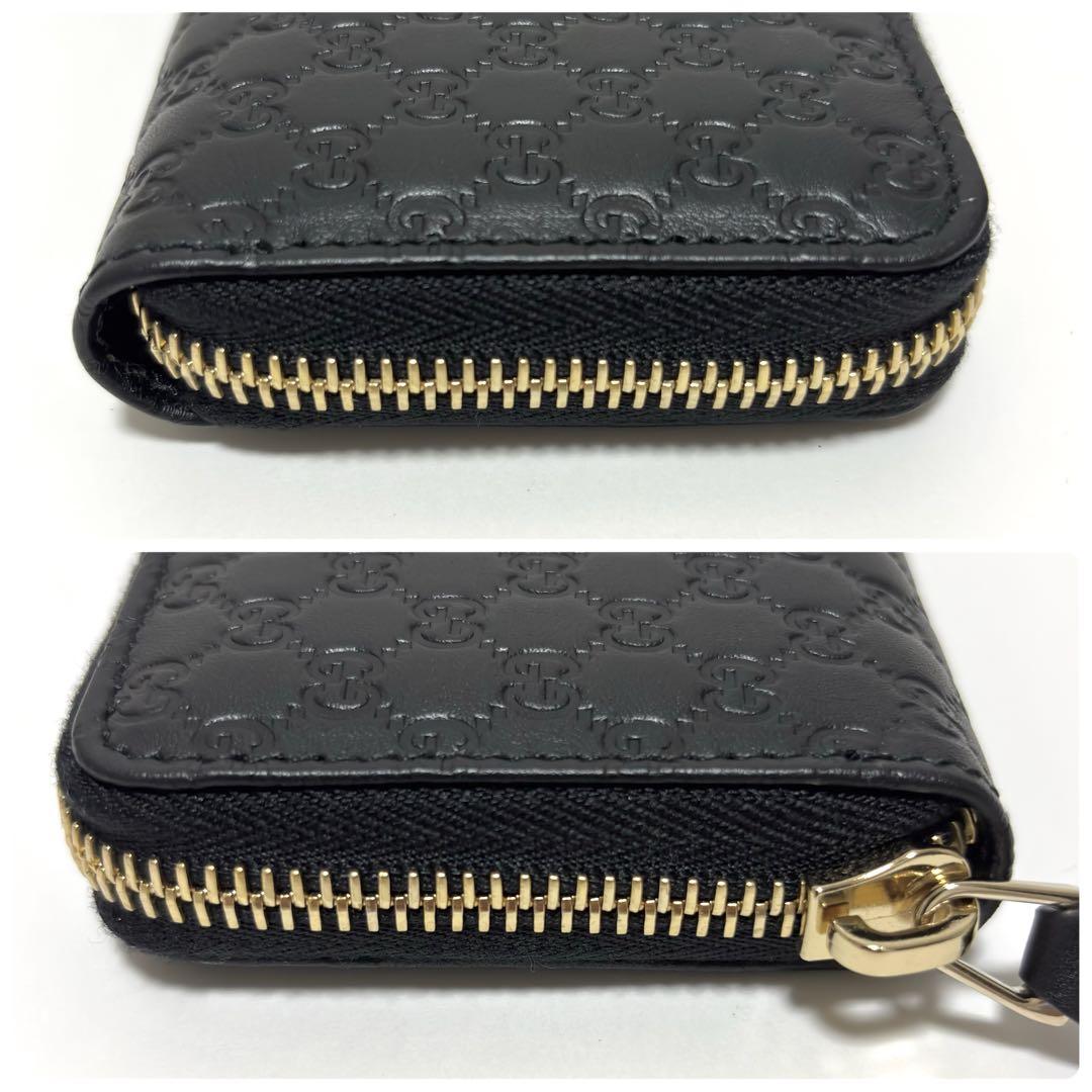 276 箱付✨ほぼ新品✨グッチ コインケース マイクロシマ GG柄