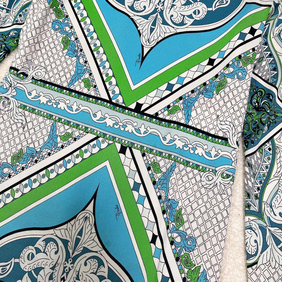 美品◇エミリオプッチ　ワンピース EMILIO PUCCI 幾何学模様