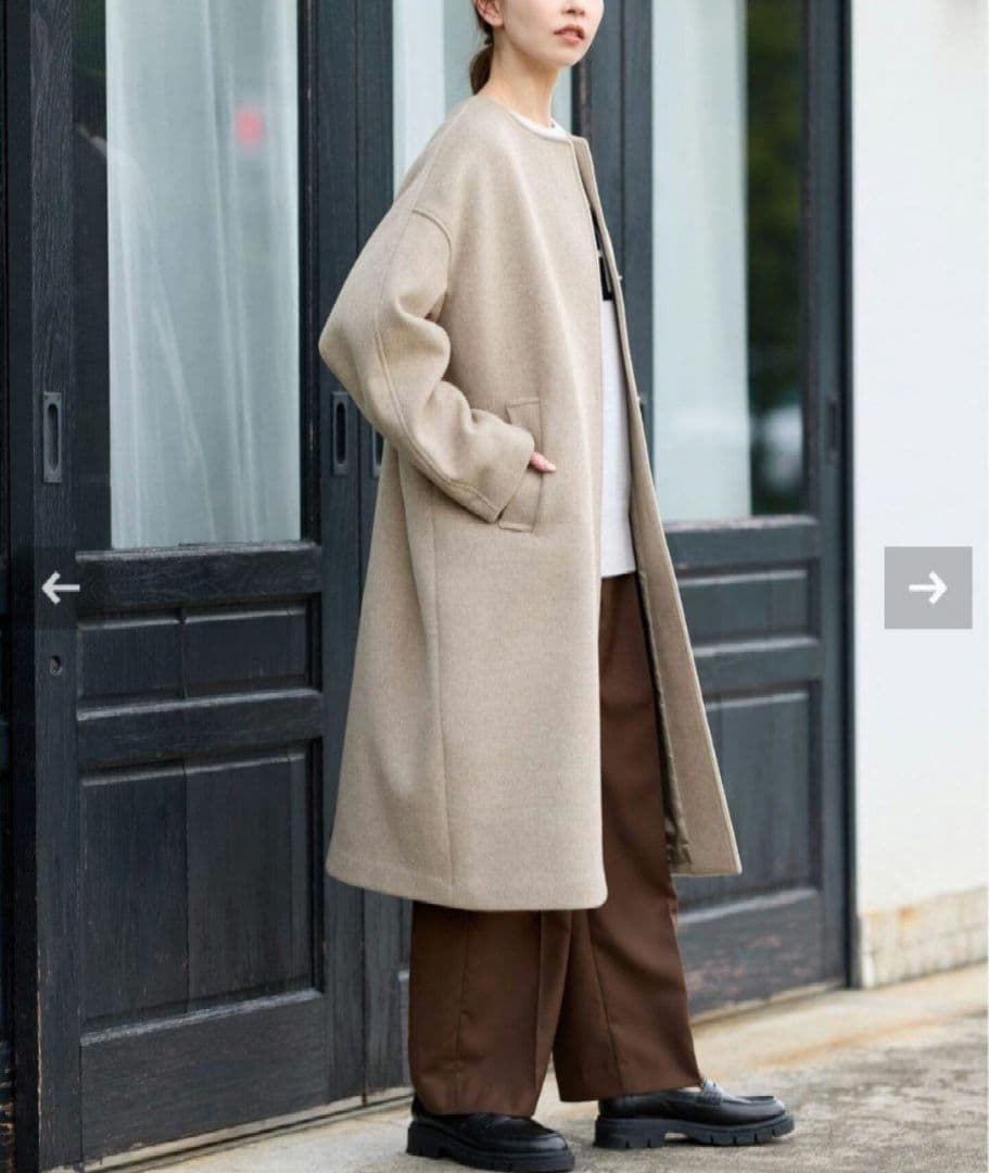 【極美品】JOURNAL STANDARD ロングアウター ベージュ 36 美品】JOURNAL STANDARD ロングアウター ベージュ 36 レディース