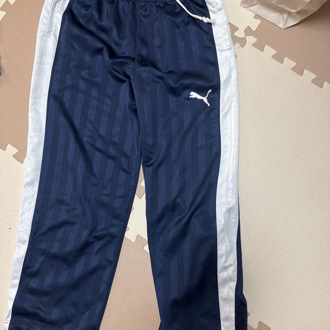 口豪奢 ジャージパンツ Puma ネイビー メルカリ - ストライプ メンズウェア