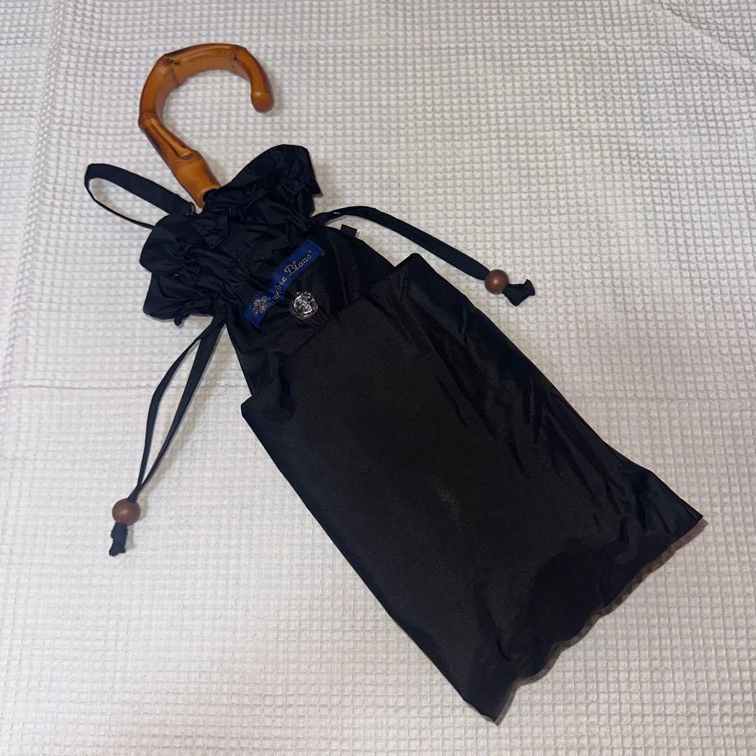 芦屋ロサブラン 日傘 2段折り フリル 曲がり竹手元目立った傷や汚れなし