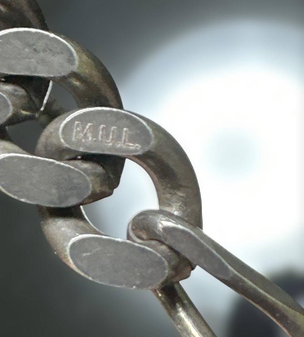 M.U.L. チェーンラリエットネックレス ・マットグレー M.U.L.