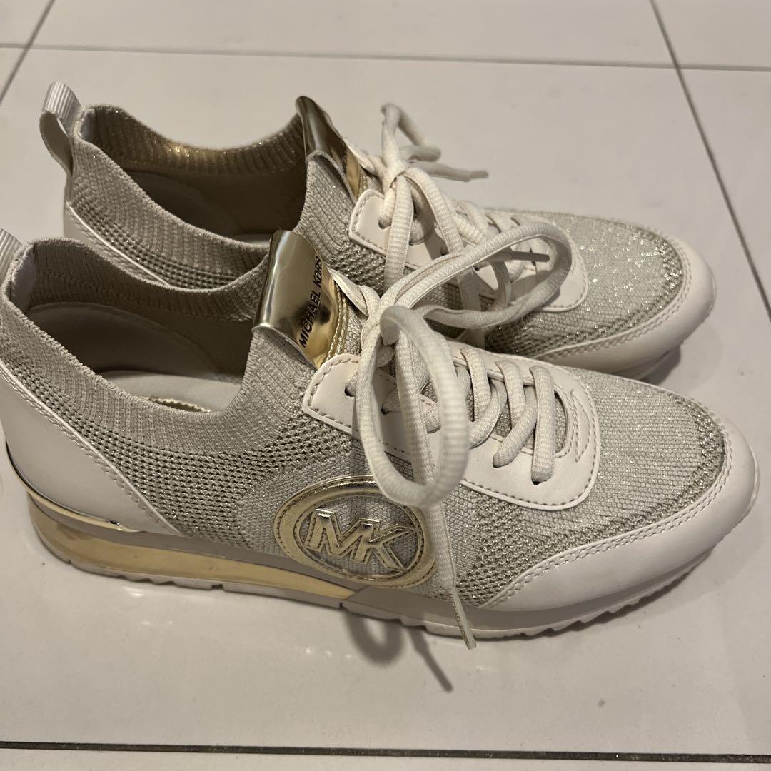 MICHAEL KORS メッシュスニーカー ホワイト
