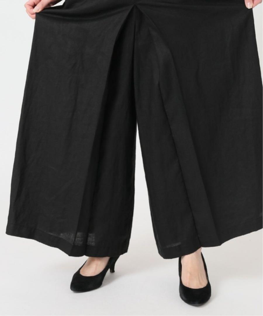 【大人気】JOURNAL STANDARD リネンタックキュロット　ワイドパンツ