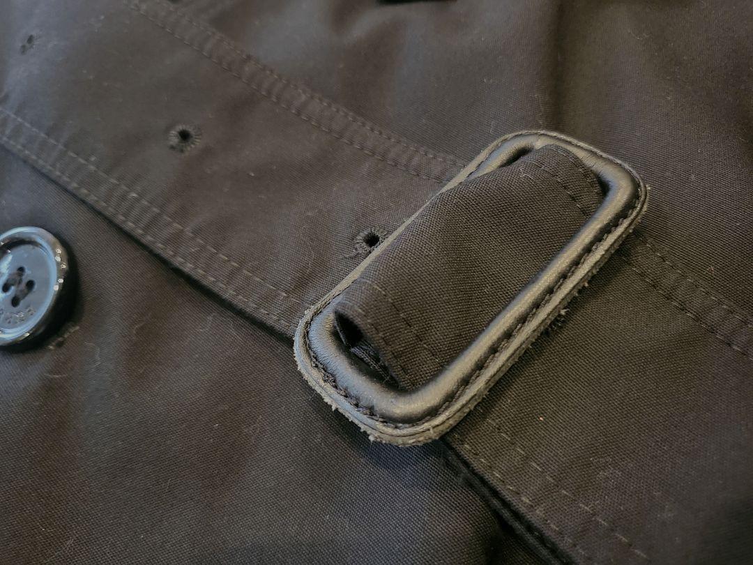 Burberry ブラック トレンチコート US4