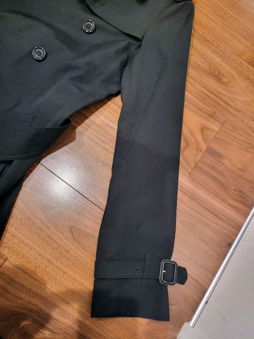 Burberry ブラック トレンチコート US4