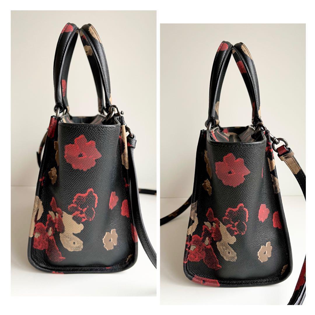今季ブランド コーチ COACH ハンドバッグ 2way クロスビー 花柄 キャリーオール バッグ