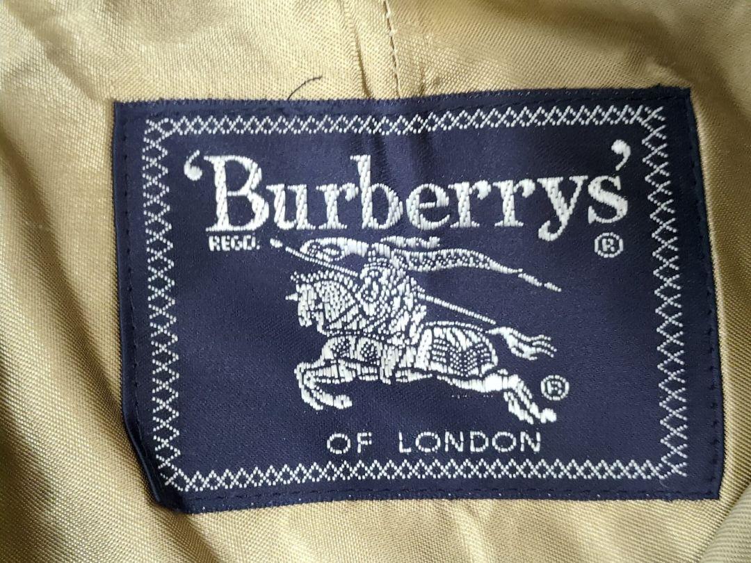 90sBURBERRYS 裏地ノバチェック柄ライナー着脱可 ステンカラーコート