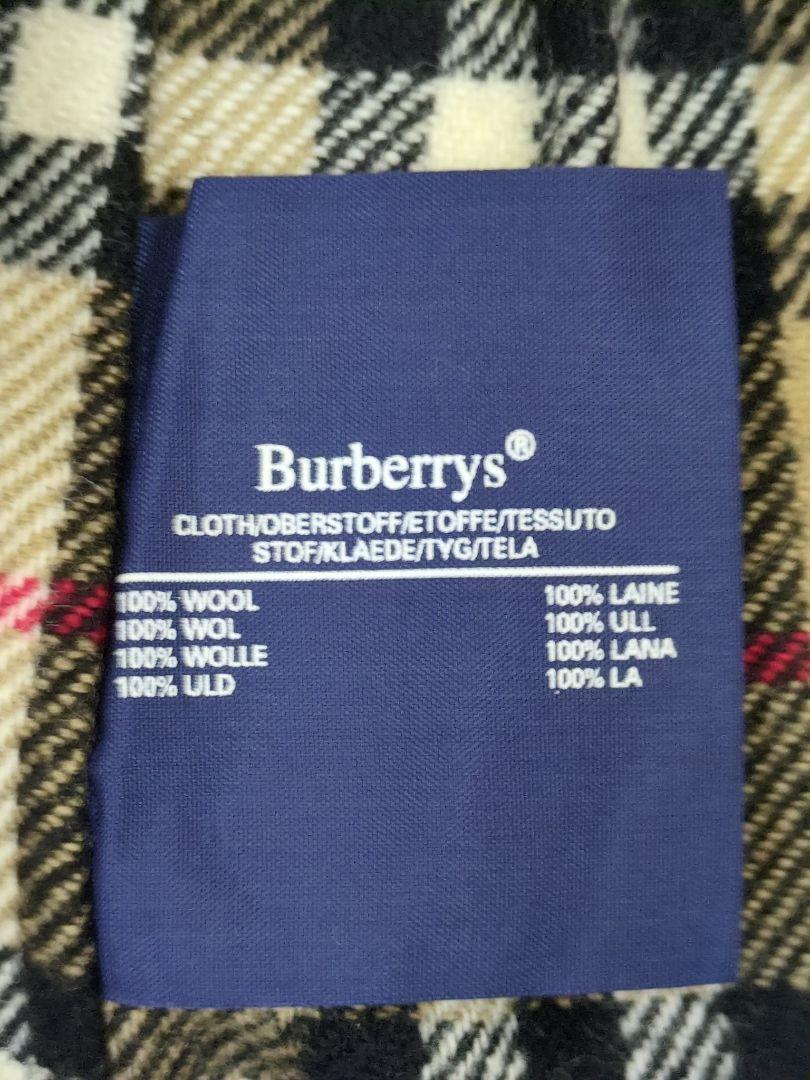 90sBURBERRYS 裏地ノバチェック柄ライナー着脱可 ステンカラーコート