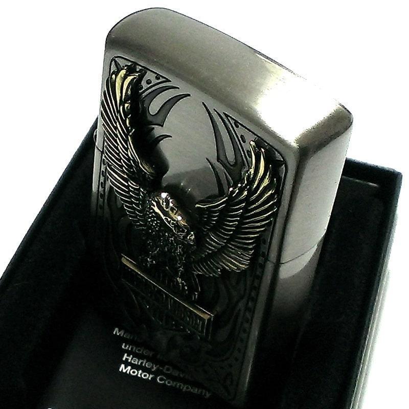 ZIPPO ライター ハーレーダビッドソン ジッポ アンティークニッケル 新品