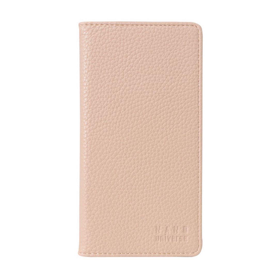 新品⭐︎ナノユニバース iPhone15/14/13 手帳型ケース ピンクブラウン