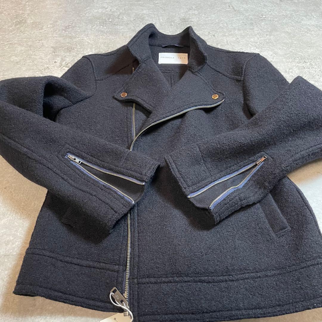 【デッドストック】PRINGLE 1815 縮毛ウールライダース ネイビー 【デッドストック】PRINGLE 1815 縮毛ウールライダース ネイビー
