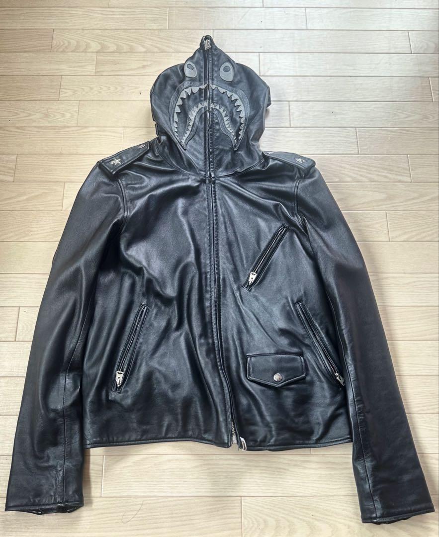 A Bathing Ape レザージャケット