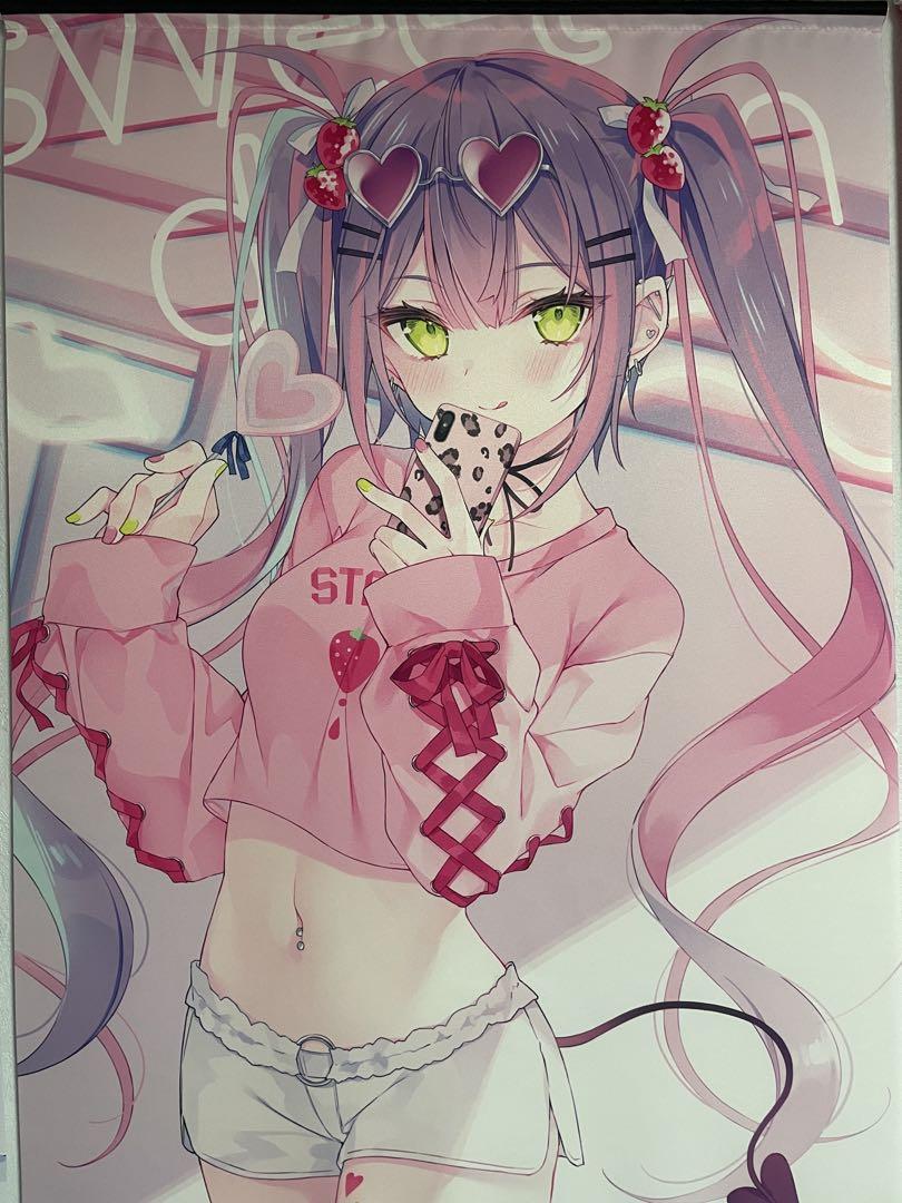 開封品　ホロライブ コミケ C98 タペストリー rurudo 常闇トワ